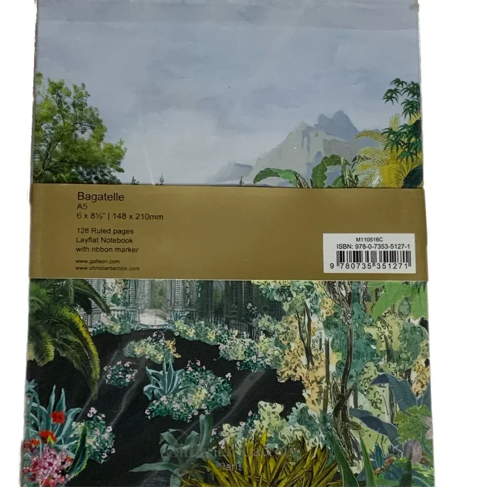 NEW! Christian Lacroix Bagatelle A5 Journal Notebook Paris 128 ruled pages